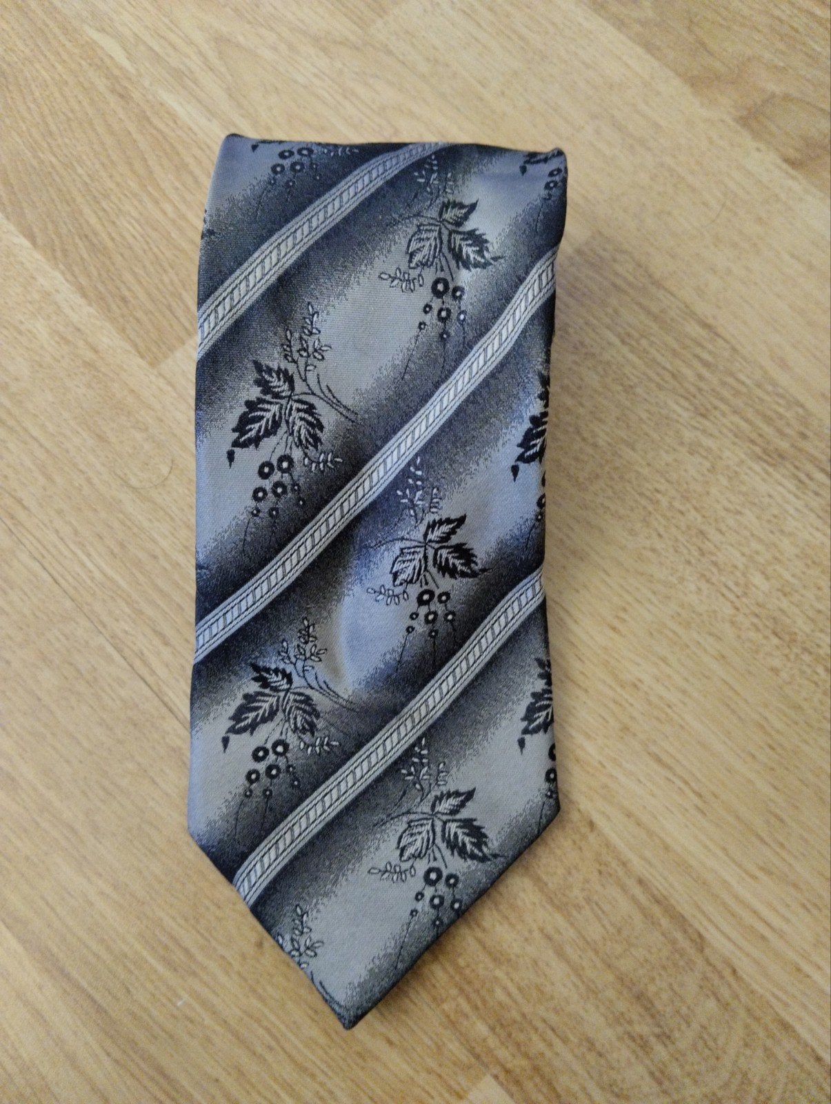 heren Das " Bugatti" grijs zwart, Enlèvement ou Envoi, Gris