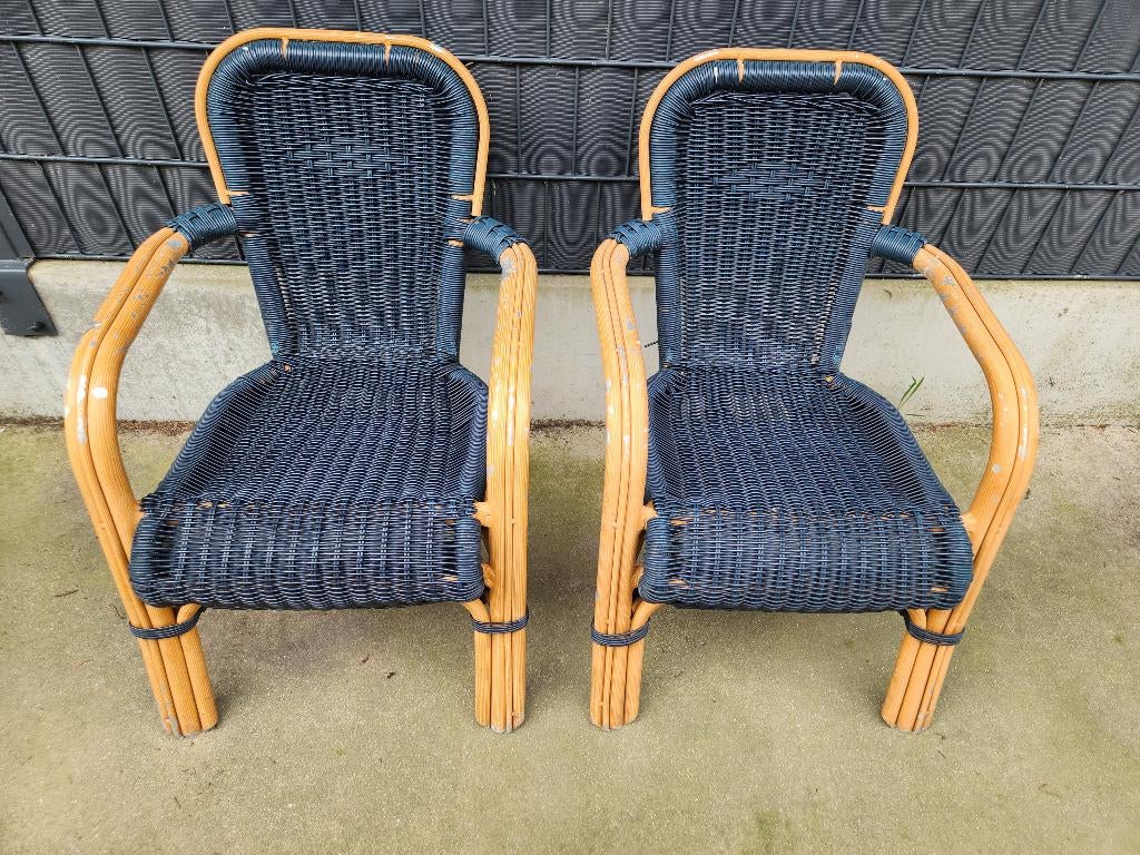 horeca, Tuin en Terras, Tuinstoelen, Ophalen, Gebruikt, Rotan, Stapelbaar