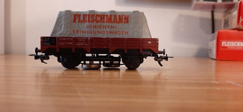 Fleischmann , HO wagon nettoyeur de voie, Enlèvement ou Envoi, Comme neuf, Wagon, Fleischmann
