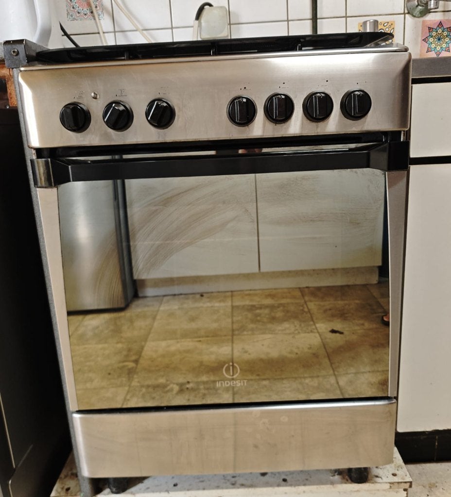 Gasfornuis met electrische oven, Elektronische apparatuur, Ophalen, Gebruikt, Minder dan 85 cm, 60 cm of meer