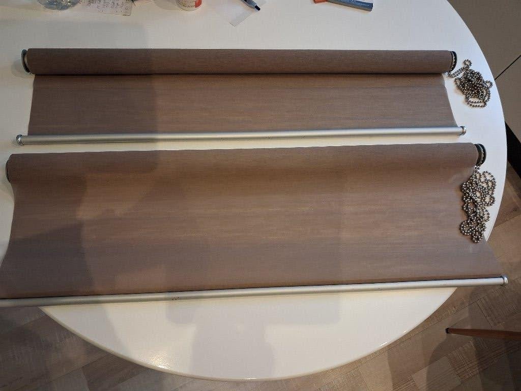 2 rolgordijnen 80 cm breed, Huis en Inrichting, Stoffering | Gordijnen en Lamellen, Ophalen, Gebruikt, 50 tot 100 cm, 200 cm of meer