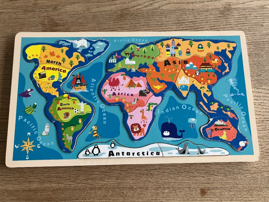 Legpuzzel, Kinderen en Baby's, Ophalen, Gebruikt, 10 tot 50 stukjes, Van hout