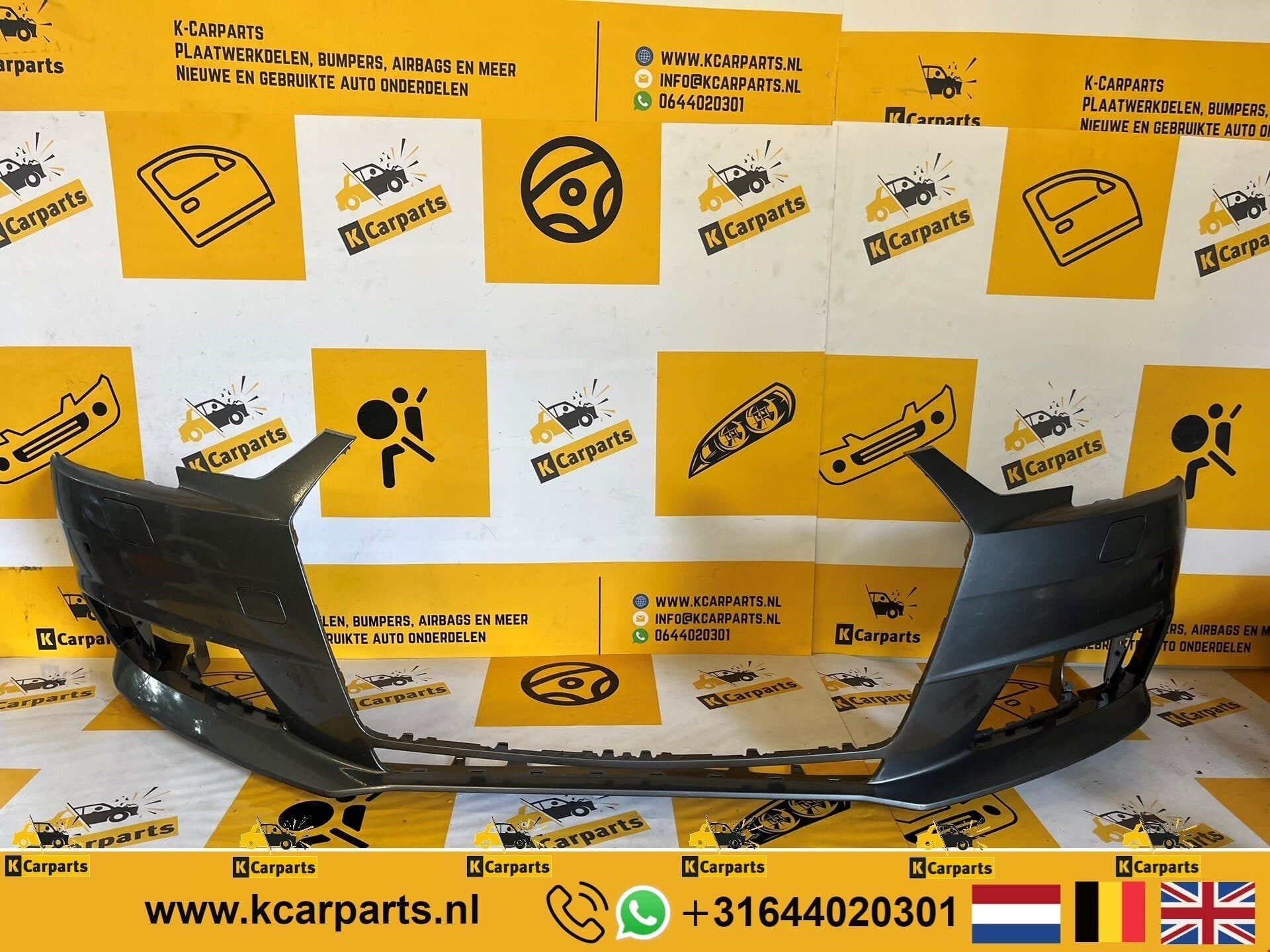 VOORBUMPER AUDI A4 B9 8W S-LINE 2XPDC KLS 8W0807437, Info@fabrikant.eu, Bumper, Fabrikant BV, Gebruikt
