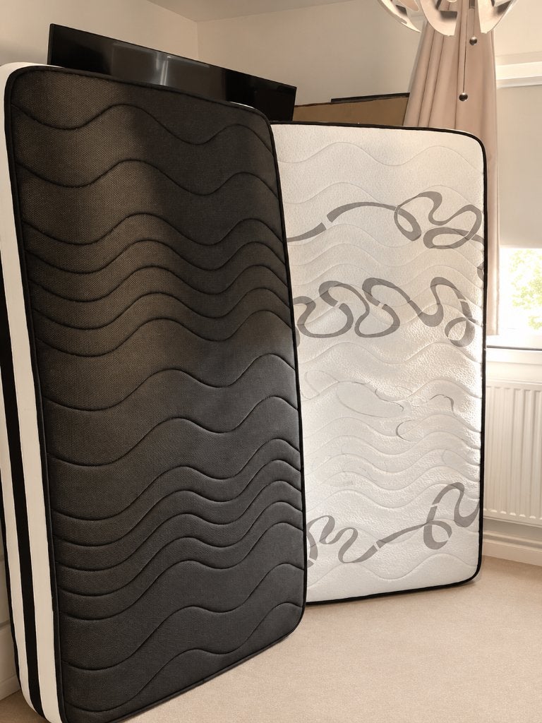Matelas avec sommier tapissier 90 x200, Enlèvement, Sommier