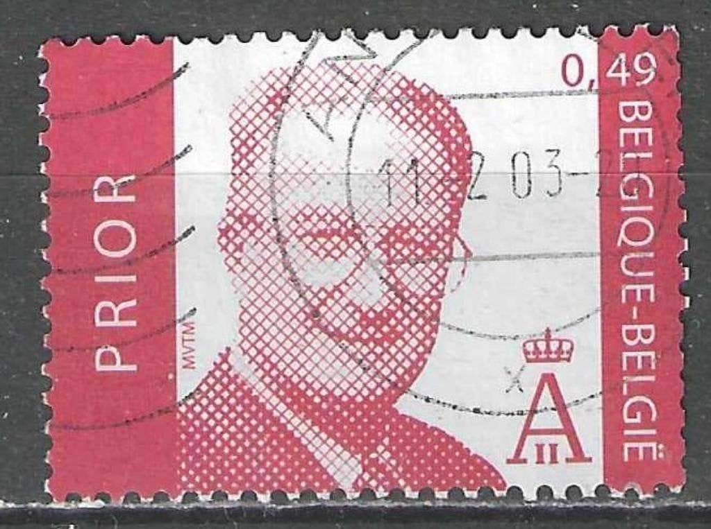 Belgique 2002 - Yvert 3126 /OBP 3132 - Roi Albert II (ST), Timbres & Monnaies, Timbres | Europe | Belgique, Envoi, Affranchi, Oblitéré