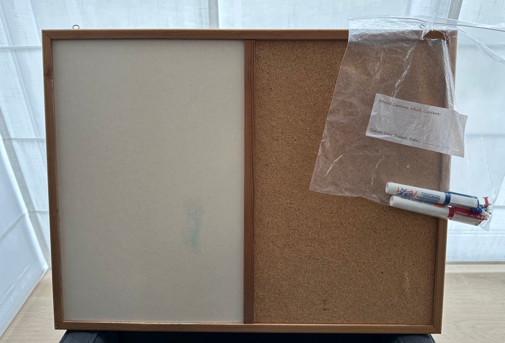 Prikbord met schrijfgedeelte, Huis en Inrichting, Woonaccessoires | Memoborden, Ophalen, Prikbord