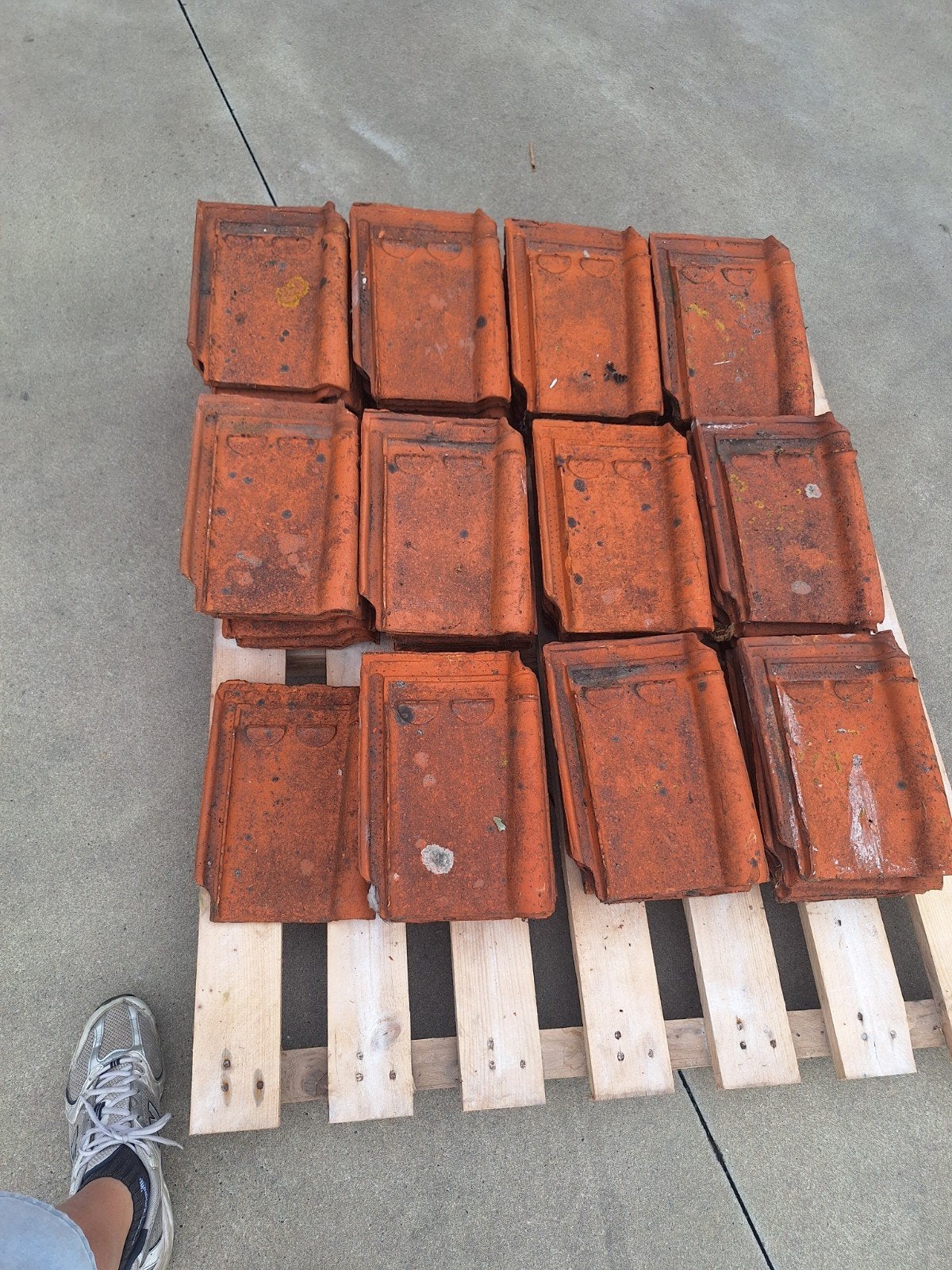rode dakpannen 79 stuks, Ophalen, Gebruikt, Steen of Klei, Minder dan 5 m²