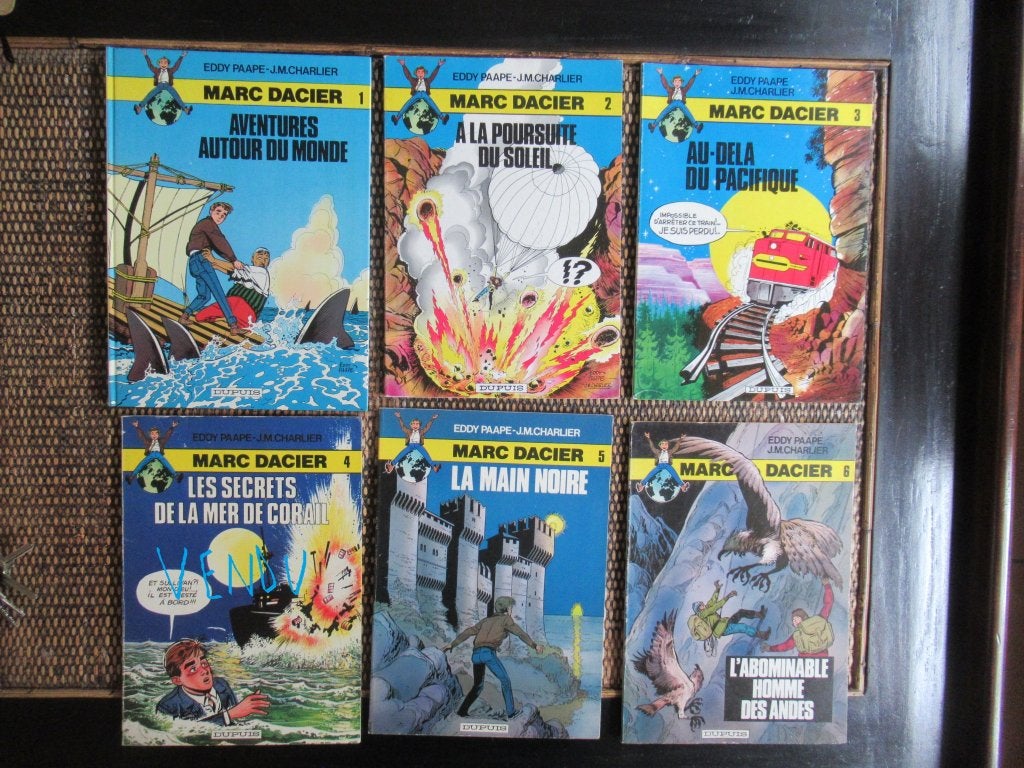 Marc Dacier : tomes 1,2,3,5,6,10,13 pour 25eur !, Enlèvement