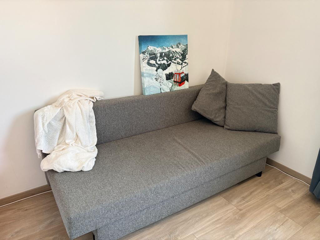 Slaapzetel, Huis en Inrichting, Ophalen, 190 cm of minder, Zo goed als nieuw, Grijs