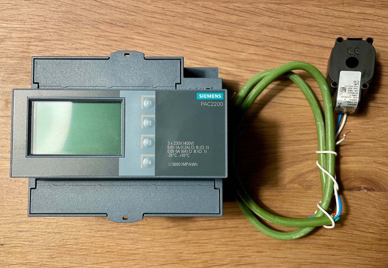 Energie meter siemens PAC2200 met meetspoel, Bricolage & Construction, Électricité & Câbles, Enlèvement ou Envoi, Comme neuf, Siemens