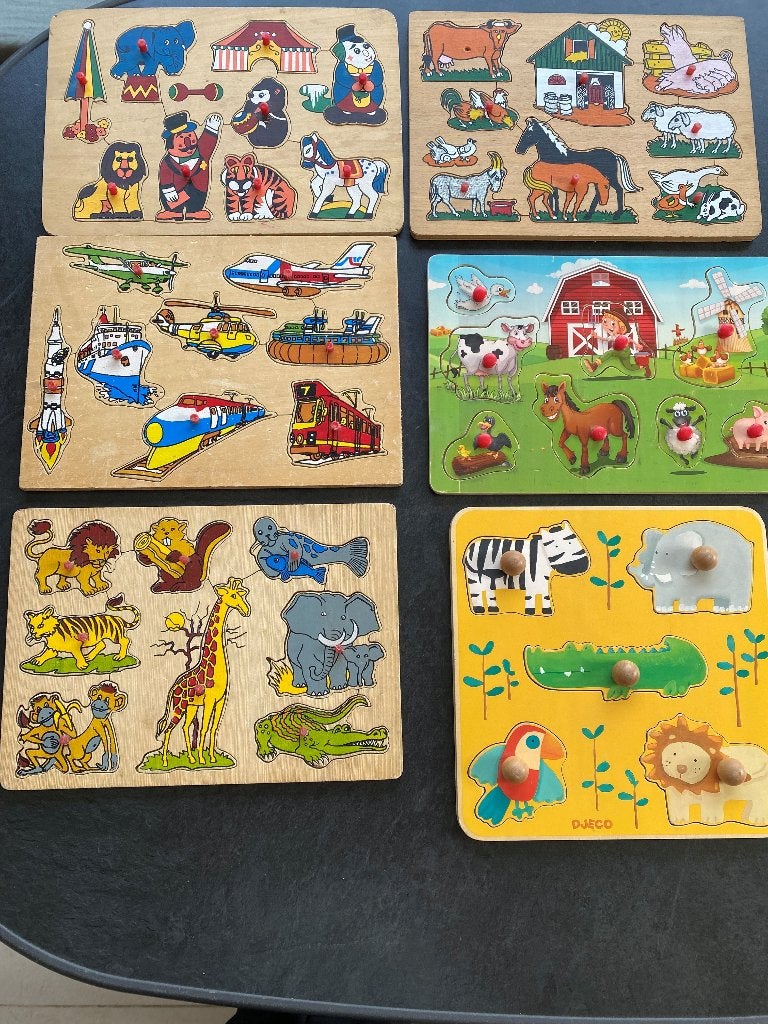 Houten legpuzzels, Ophalen, Gebruikt, Van hout, Minder dan 10 stukjes