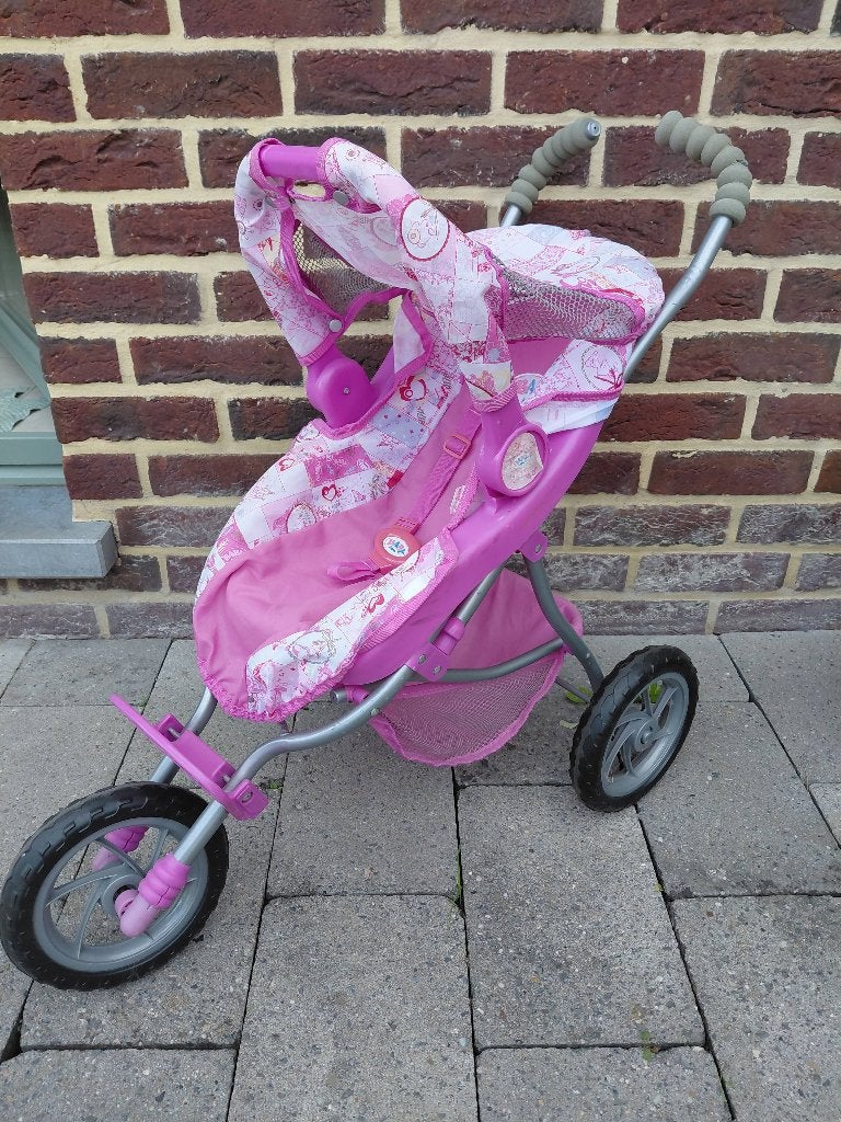 Baby Born poppenwagen, Ophalen, Gebruikt, Babypop