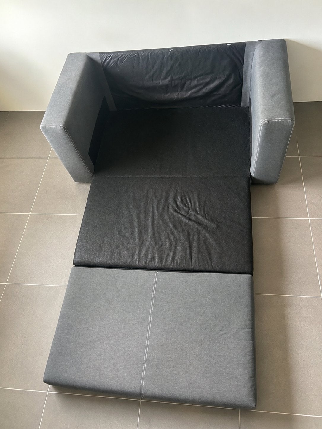 Slaapbank, Ophalen, Gebruikt, 210 cm, Twijfelaar