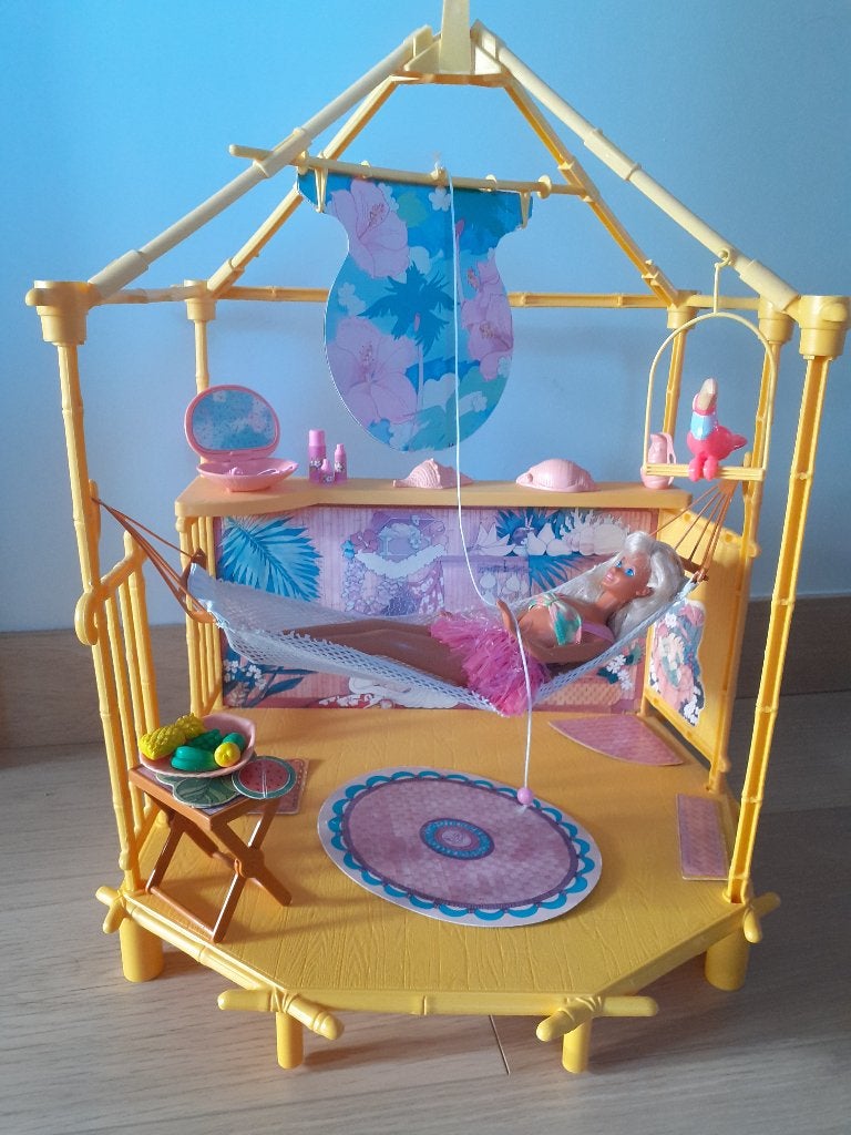 Barbie Paillotte de plage Vintage, Kinderen en Baby's, Ophalen, Gebruikt, Barbie
