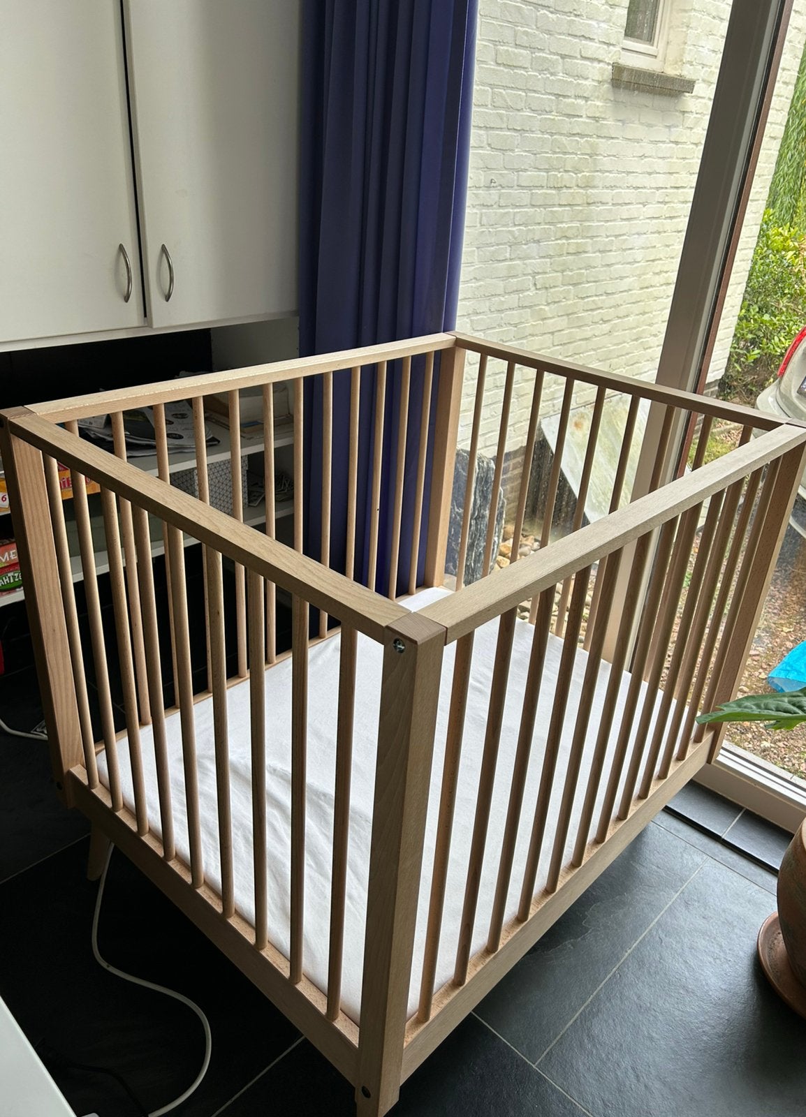 Box massief hout, Kinderen en Baby's, Babyparken, Ophalen, Zo goed als nieuw