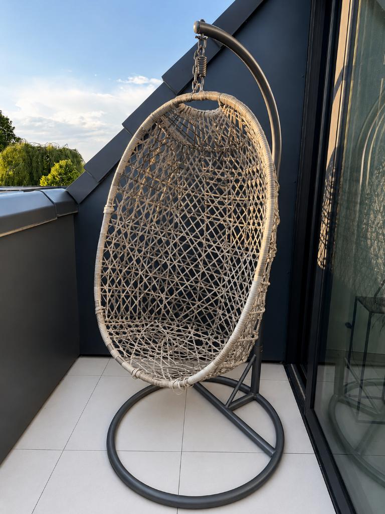 Hangstoel - Egg Chair, Tuin en Terras, Ophalen, Rotan, Zo goed als nieuw, Loungeset