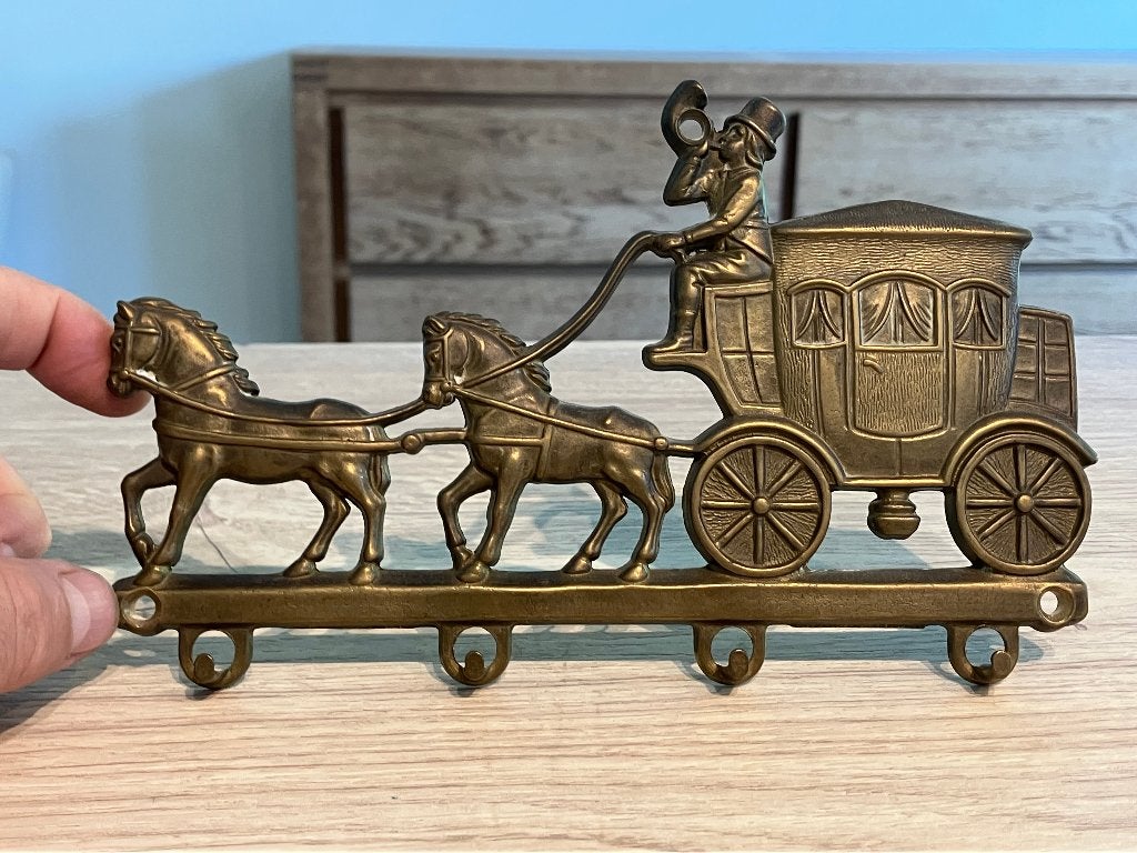 Porte-manteau en cuivre antique, Enlèvement ou Envoi, Cuivre
