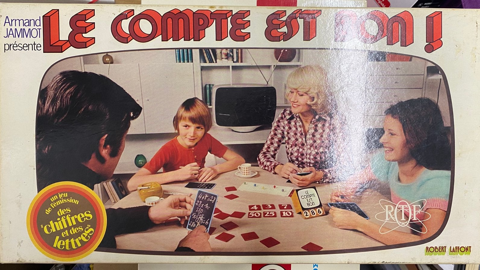 Jeu vintage Le Compte Est Bon Édition Robert Laffont 1970, Enlèvement, Neuf