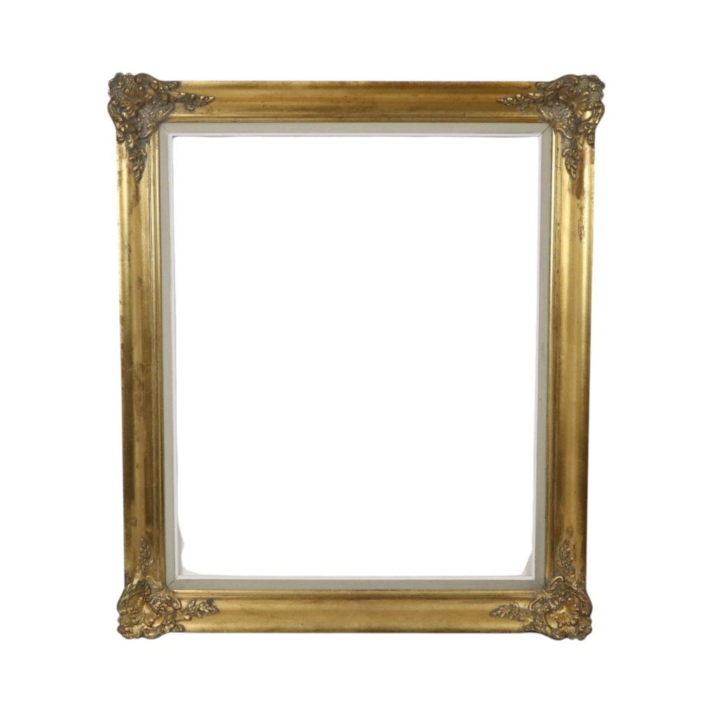 Klassieke Goudkleurige Barok Stijl Lijst Grenenhout 68x58cm, 68 cm, Gebruikt, Schilderijlijst, 58 cm