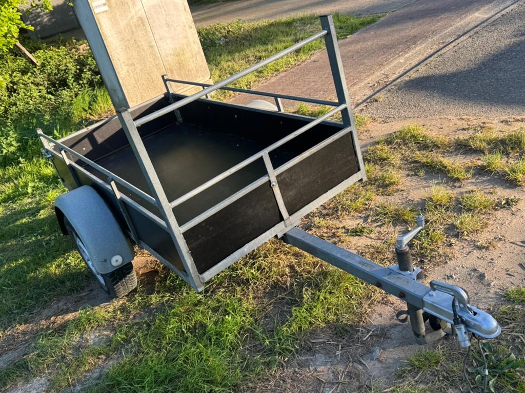 Enkelas aanhangwagen, Auto diversen, Aanhangers en Bagagewagens, Ophalen, Zo goed als nieuw