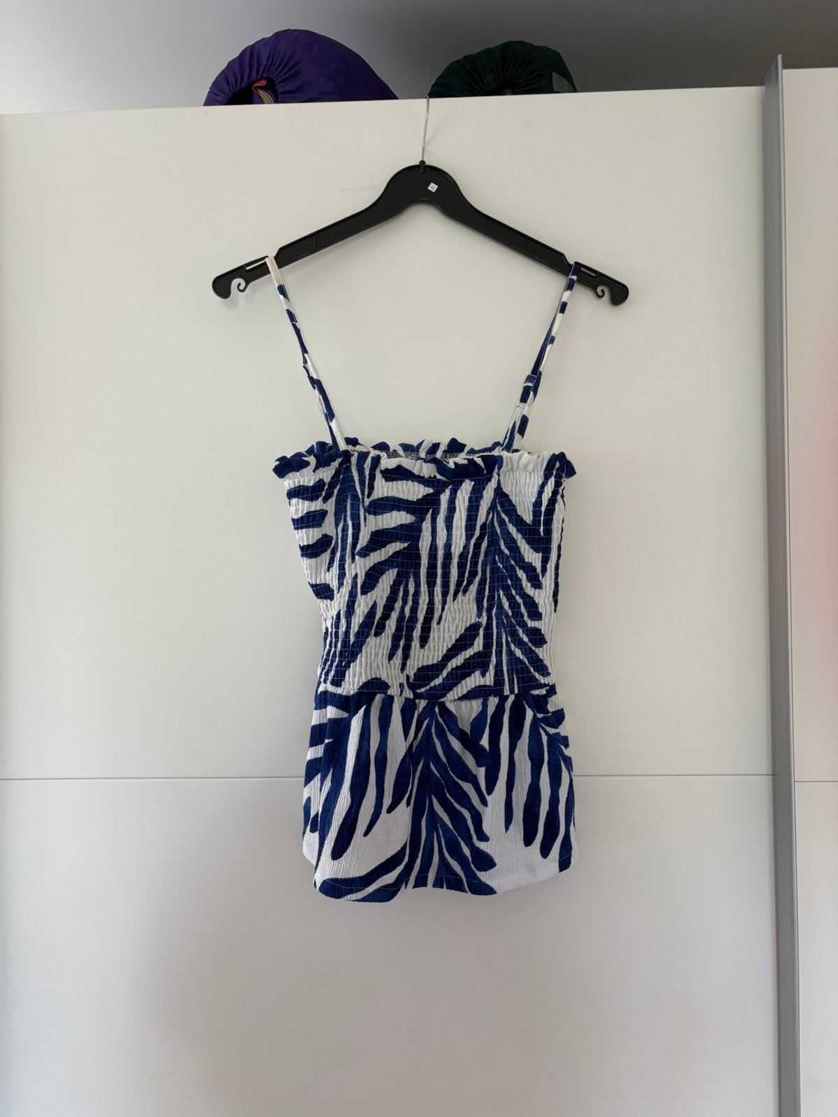 H&m topje smal, Kleding | Dames, Blauw, Ophalen of Verzenden, Zo goed als nieuw, Maat 36 (S)