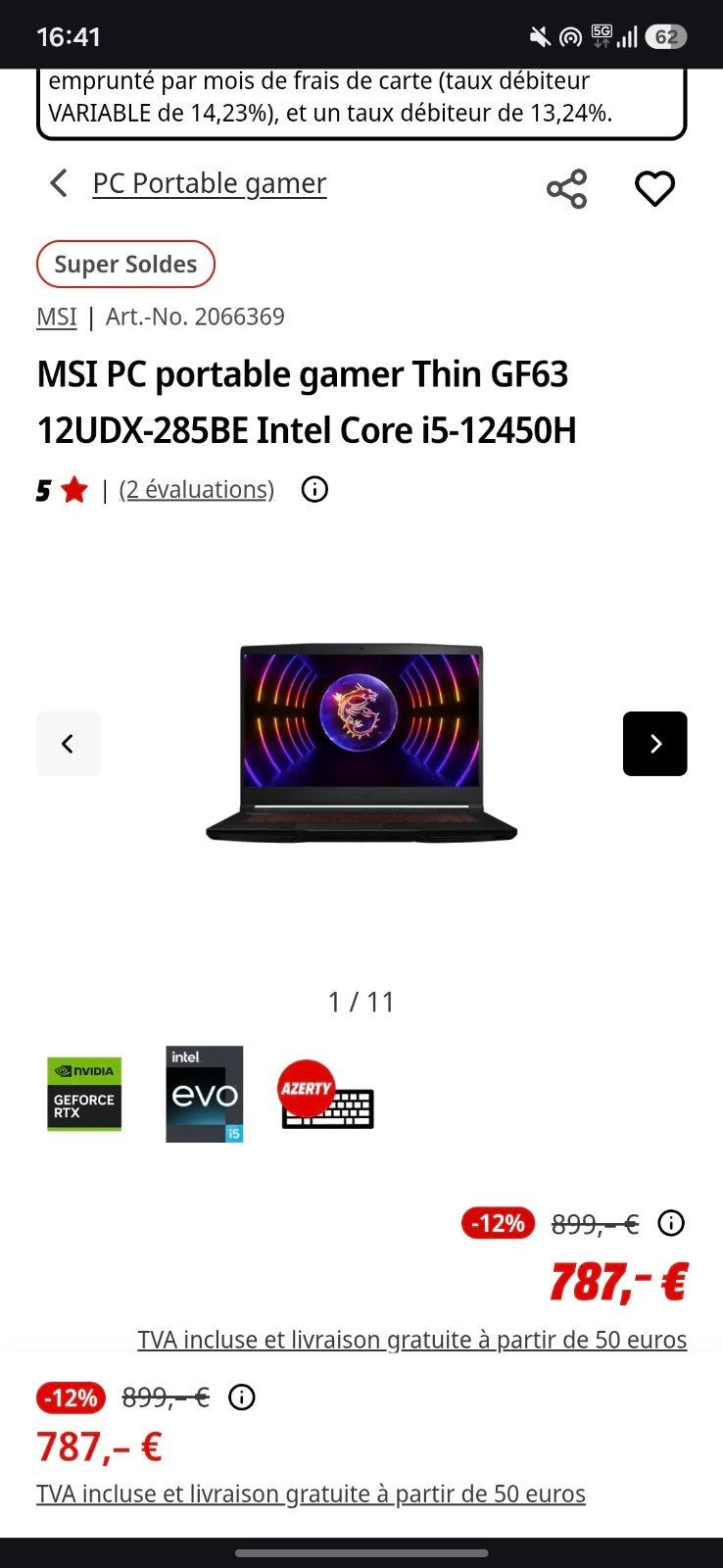 mid-end gaming laptop, in een goede staat, Informatique & Logiciels, Ordinateurs portables Windows, Comme neuf, SSD, 16 GB, Qwerty