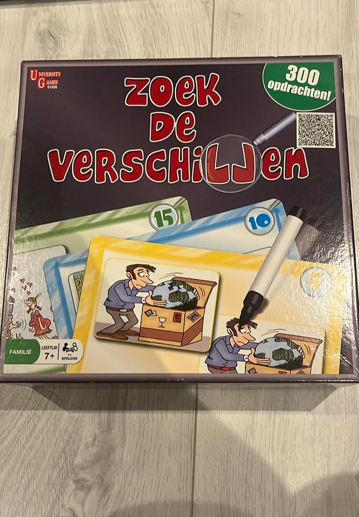 Zoek de verschillen gezelschapspel, Hobby en Vrije tijd, Ophalen of Verzenden, Zo goed als nieuw