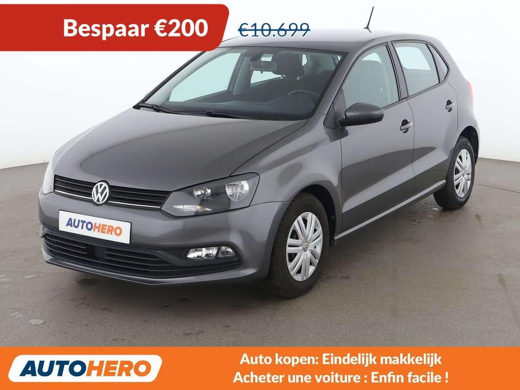 Volkswagen Polo 1.0 Trendline BlueMotion Tech (bj 2016), Auto's, Voorwielaandrijving, Stof, Zwart, 1055 kg