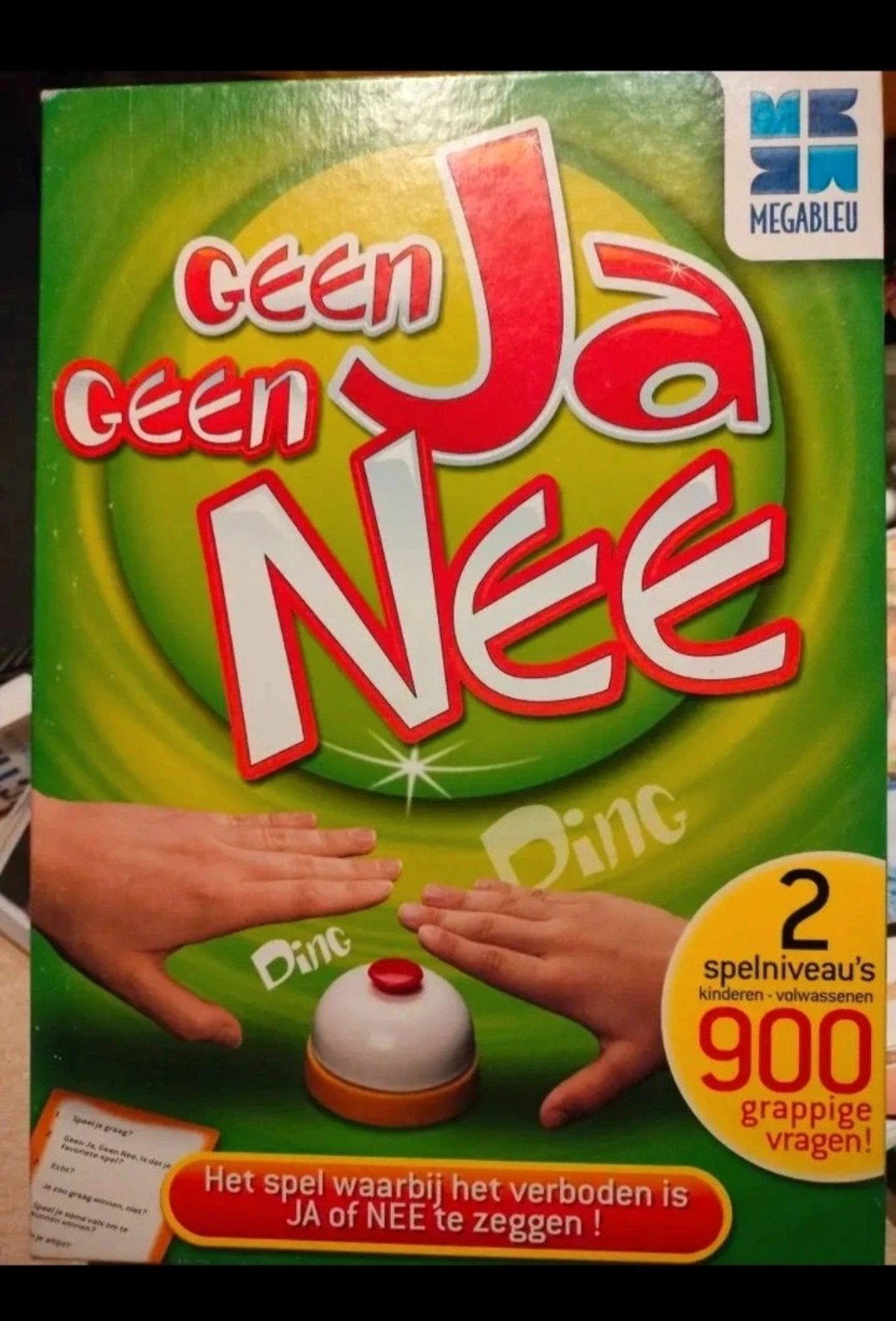 Spel: Geen Ja Geen Nee, Hobby en Vrije tijd, Vijf spelers of meer, Ophalen of Verzenden, Zo goed als nieuw, Megableu