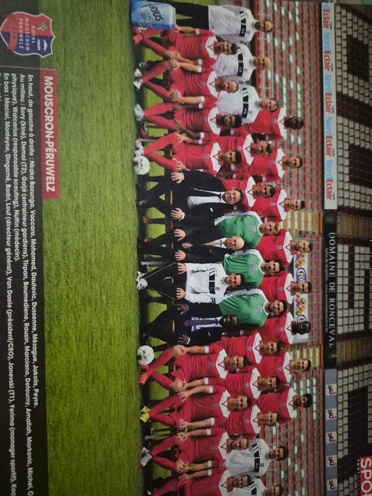 Mouscron, Football, Enlèvement