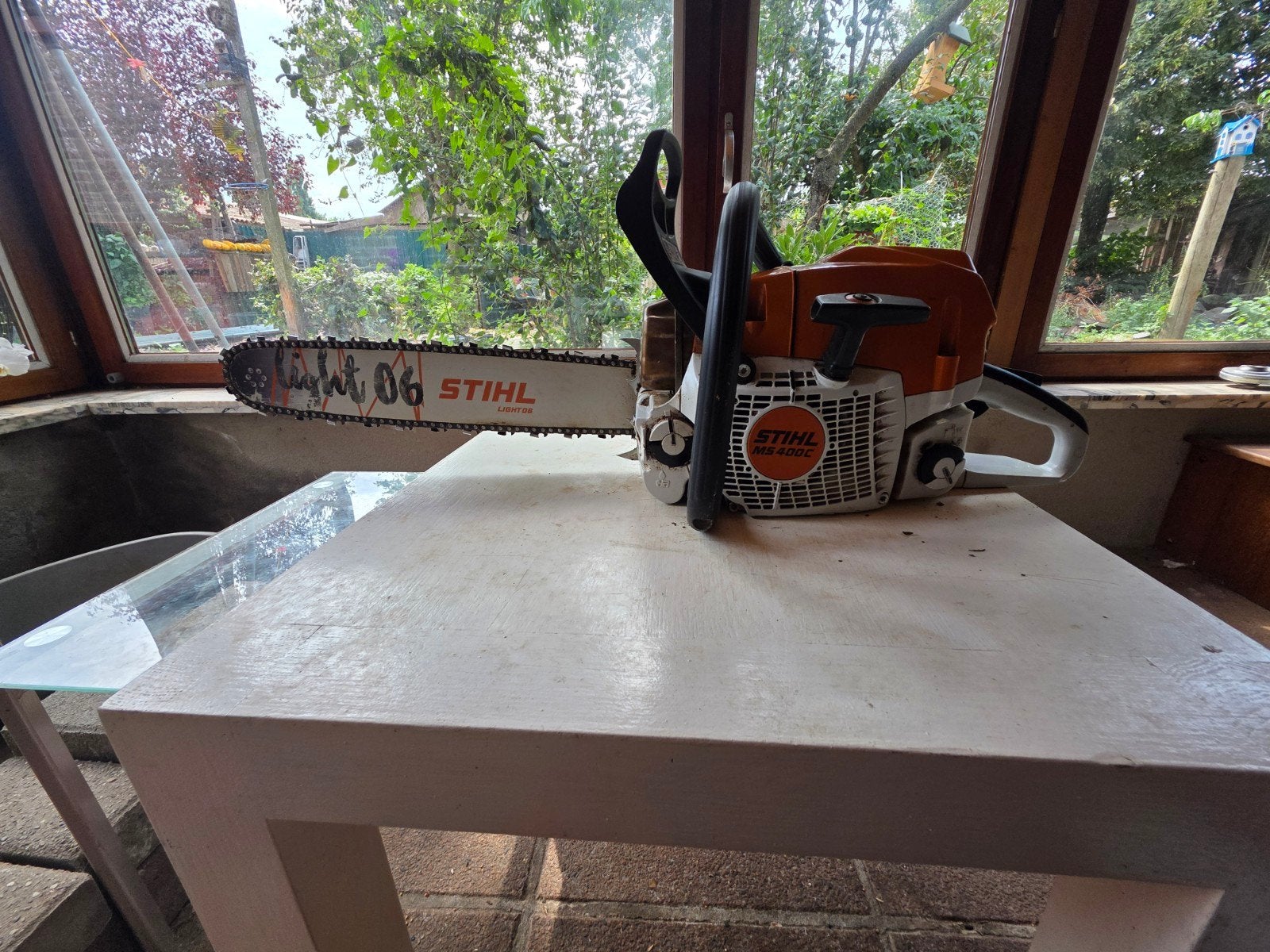 Stihl MS400C Te huur, Ophalen, Zo goed als nieuw