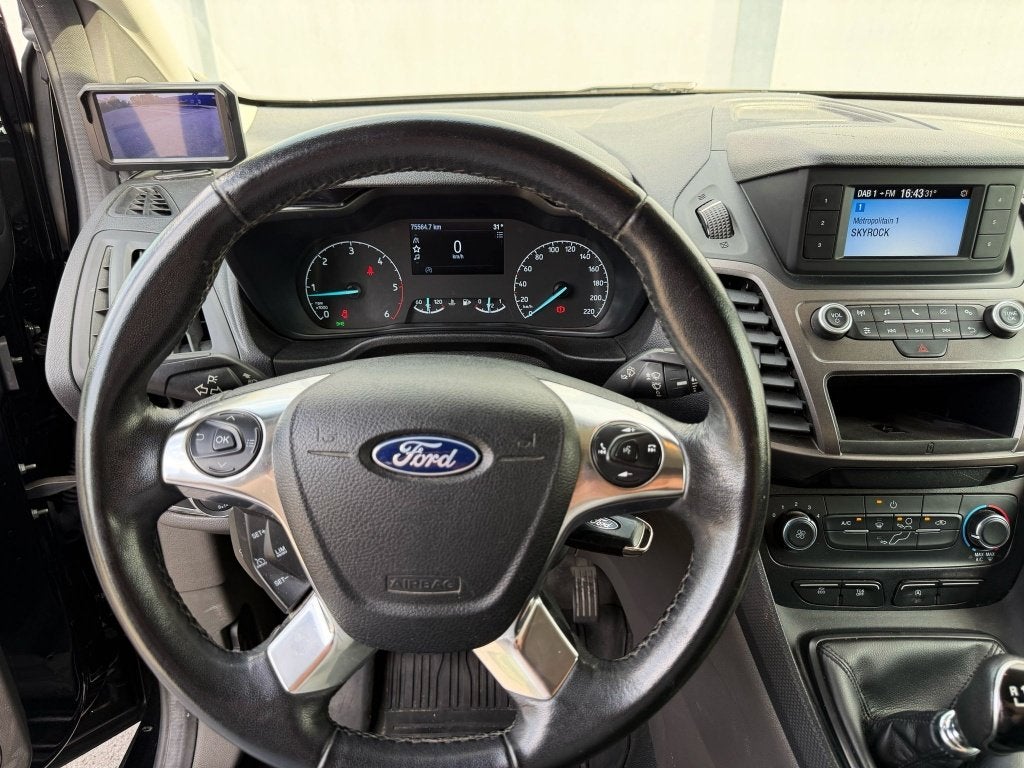 Ford Connect Lange versie 3Zit, Stof, Euro 6, Zwart, Grijs