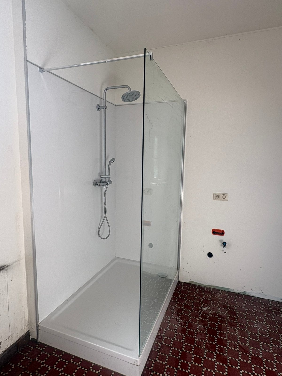 Douchebak inloopdouche, Huis en Inrichting, Ophalen, Gebruikt, Met douche