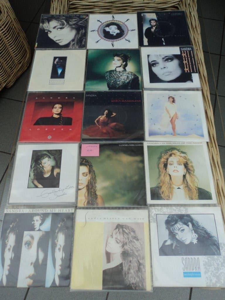 Sandra lot van 15 singles voor 10 euro!, Cd's en Dvd's, Gebruikt, 7 inch, Ophalen of Verzenden, Fotohoes