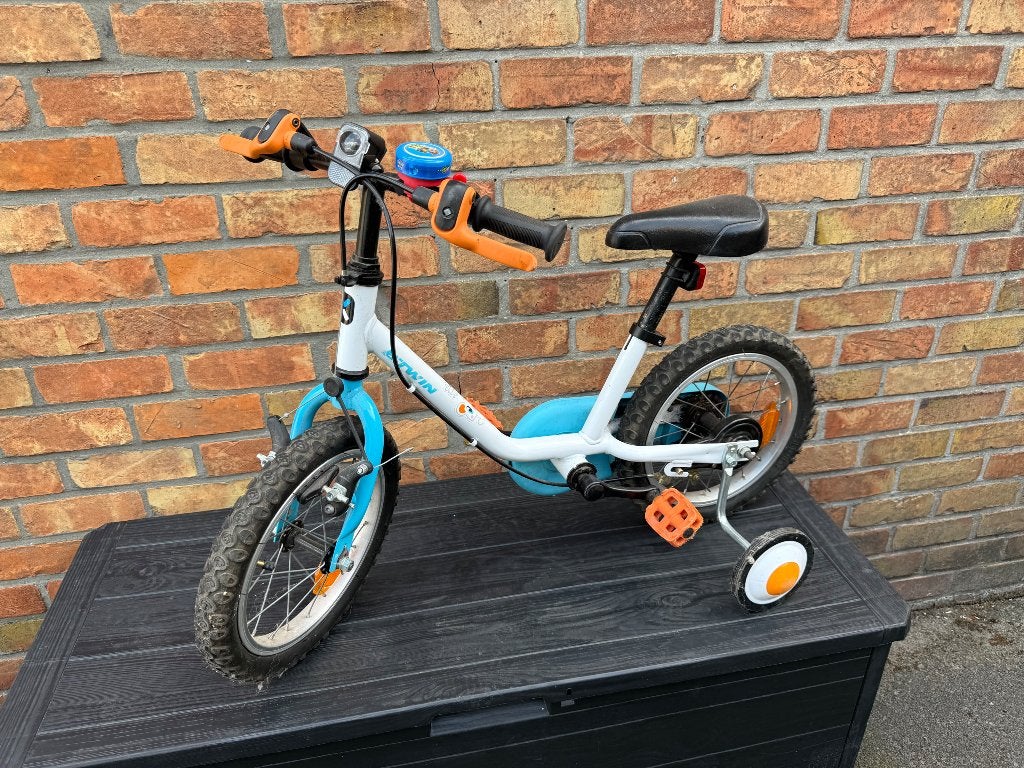Kinderfiets, Ophalen, Zijwieltjes, Velgrem, B,twin