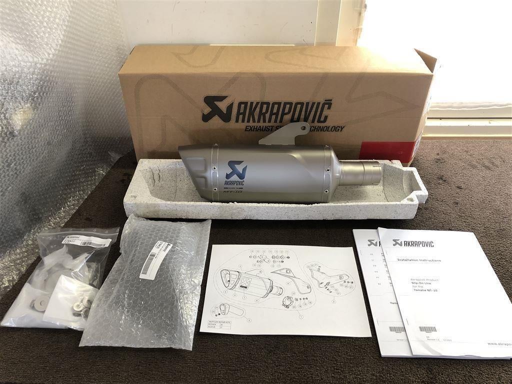 Akrapovic uitlaat demper Yamaha MT-10 MT10 FZ-10 RN78 22-23, Motoren, Verzenden, Nieuw