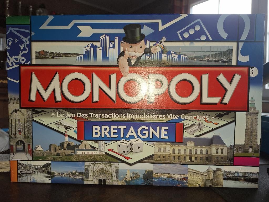 MONOPOLIE BRITTANY, Ophalen of Verzenden, Zo goed als nieuw, Hasbro