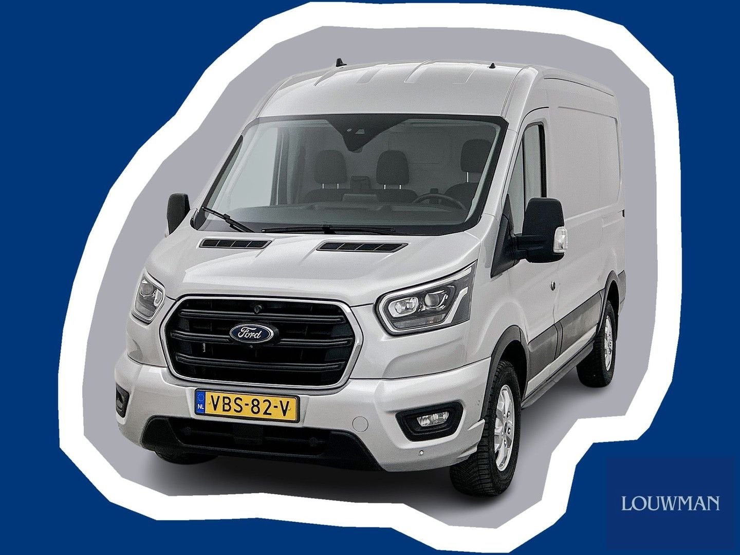 Ford Transit 350 2.0 TDCI L2H2 Limited 185pk Sync3 Adaptieve, Autos, Argent ou Gris, Achat, Entreprise, Diesel