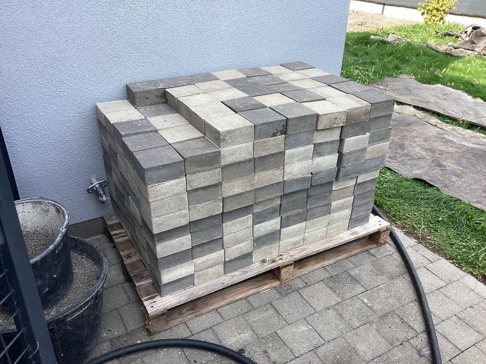 Klinkers 15x15x7, Tuin en Terras, Ophalen, Zo goed als nieuw, Klinkers
