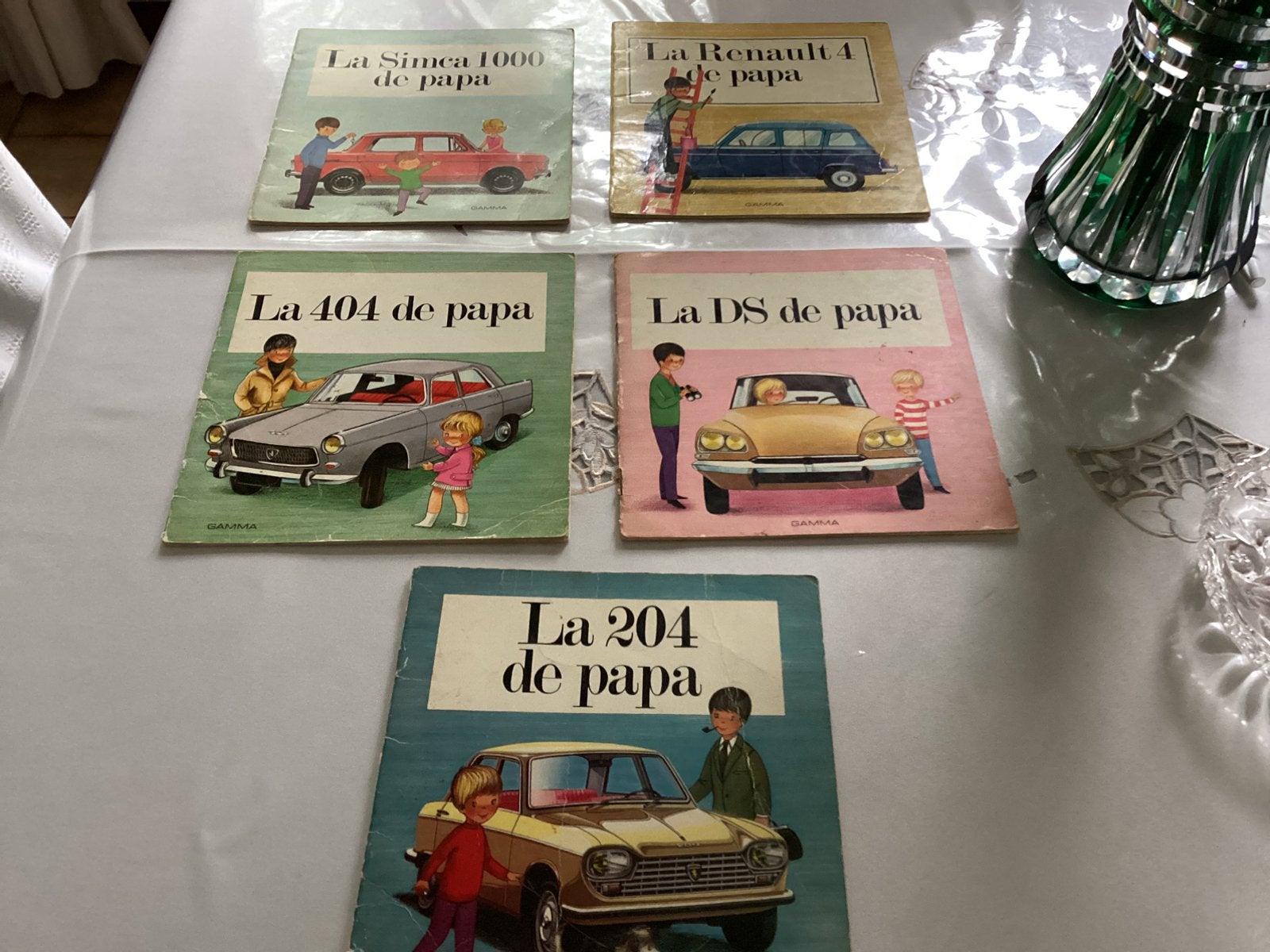 5 anciennes BD éditions Gamma 1969, Enlèvement ou Envoi, Utilisé, Voitures