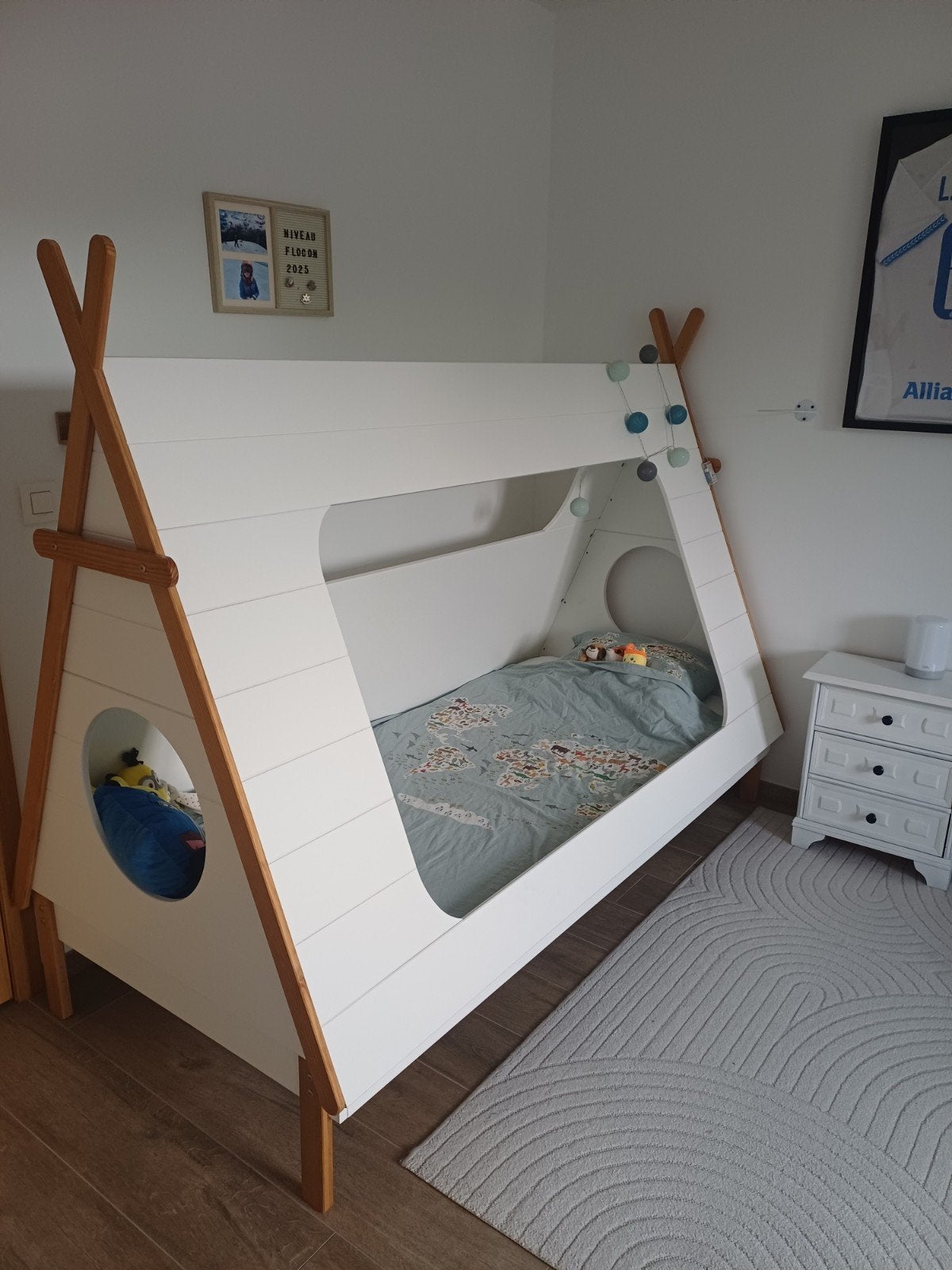 Tipi bed woood 1persoons, Kinderen en Baby's, Ophalen, Gebruikt