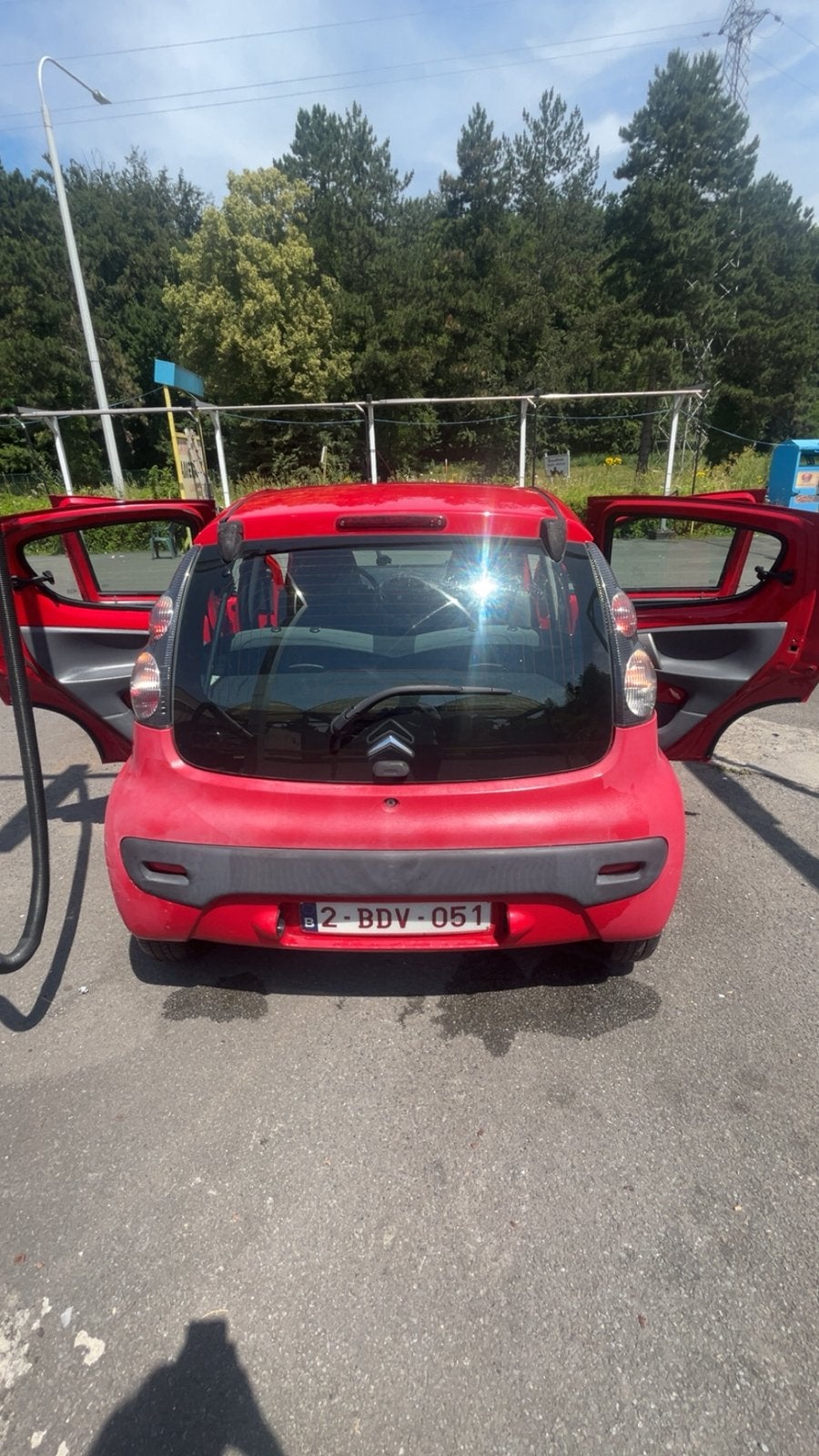 Citroën C1 1.0 essence 2006 – 197.685 km, Autos, Rouge, Achat, Entreprise, C1