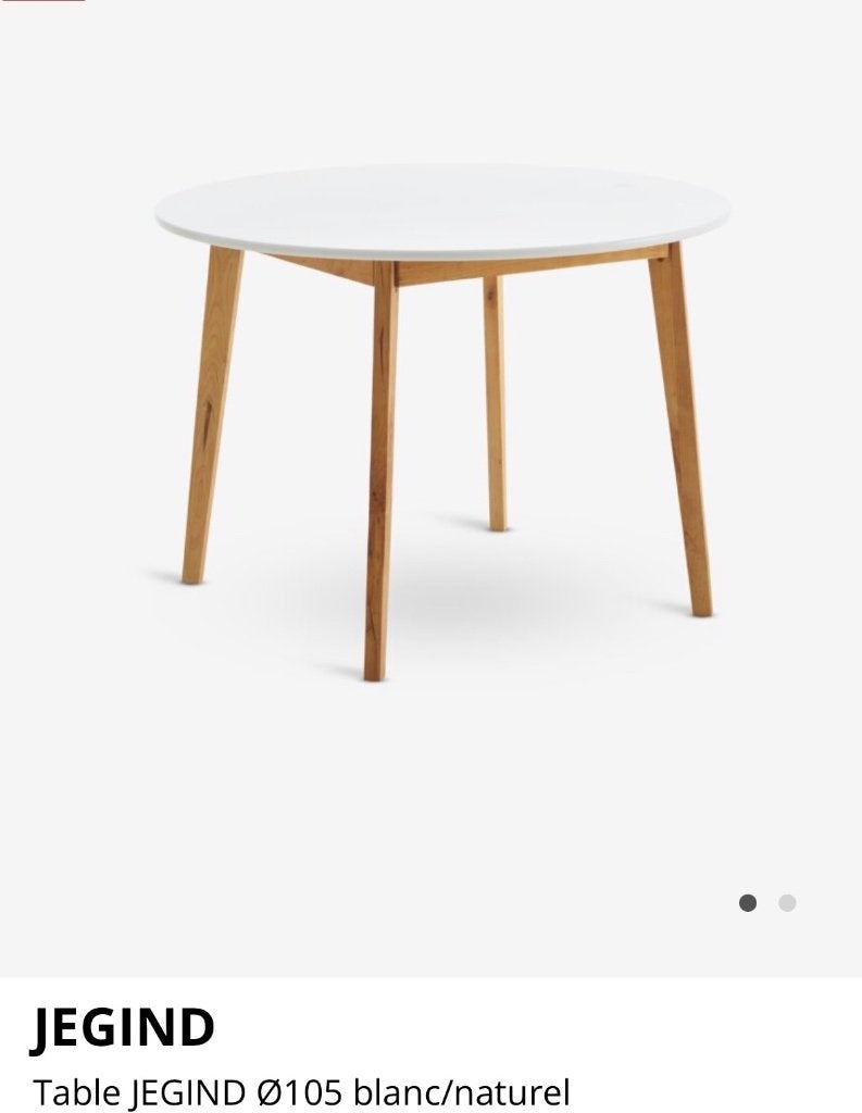 Table ronde, 100 à 150 cm, Quatre personnes, Enlèvement ou Envoi, Rond