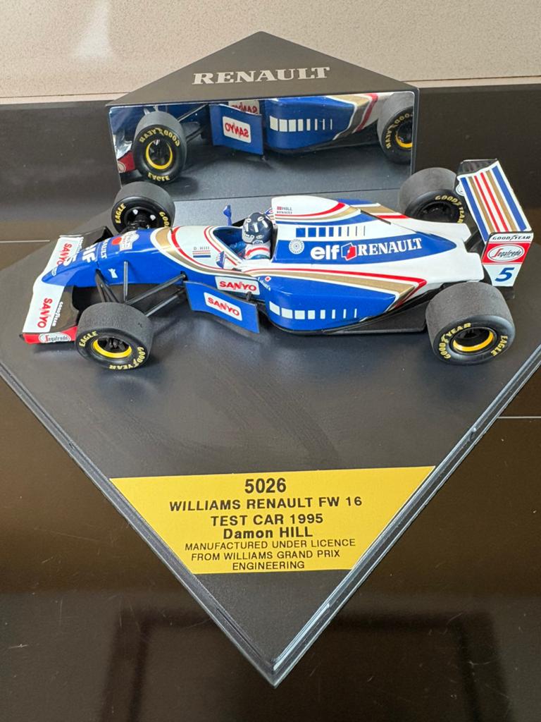 Formula1- Williams Renault FW16-DamonHill-test car1995 -Onyx, Hobby & Loisirs créatifs, Voitures miniatures | 1:24, Enlèvement ou Envoi