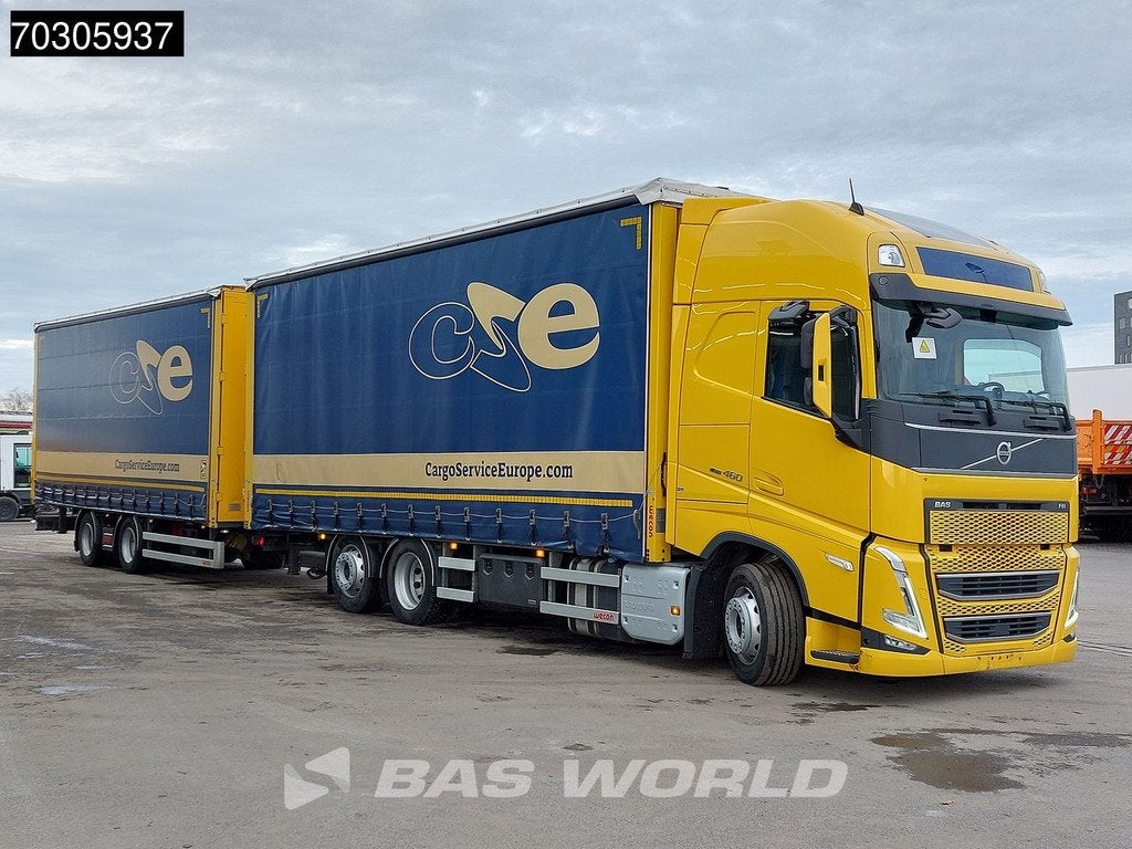 Volvo FH 460 6X2 Curtainsider Combi LNG Engine Sliding roof, Autos, 460 ch, Euro 6, Entreprise, 338 kW