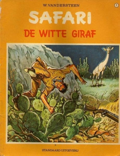 Safari: ‘De witte giraf’ - Willy Vandersteen, Boeken, Ophalen, Eén stripboek, Willy Vandersteen & Karel Biddeloo, Zo goed als nieuw