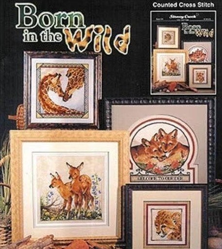Motif au point de croix Born in the Wild by Stoney Creek, Hobby & Loisirs créatifs, Enlèvement ou Envoi, Comme neuf, Broderies à la main