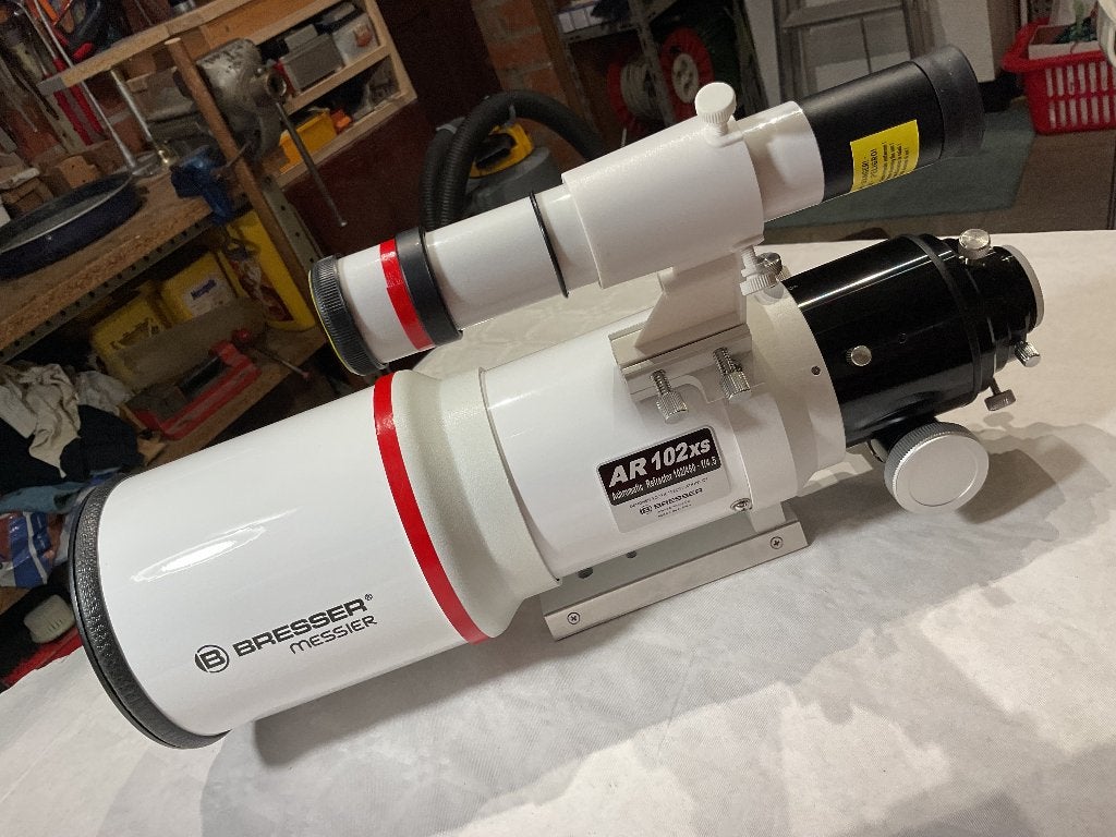 NIEUW Bresser Messier AR-102XS/460 hexafoc-telescoop, Audio, Tv en Foto, Optische apparatuur | Telescopen, Ophalen of Verzenden