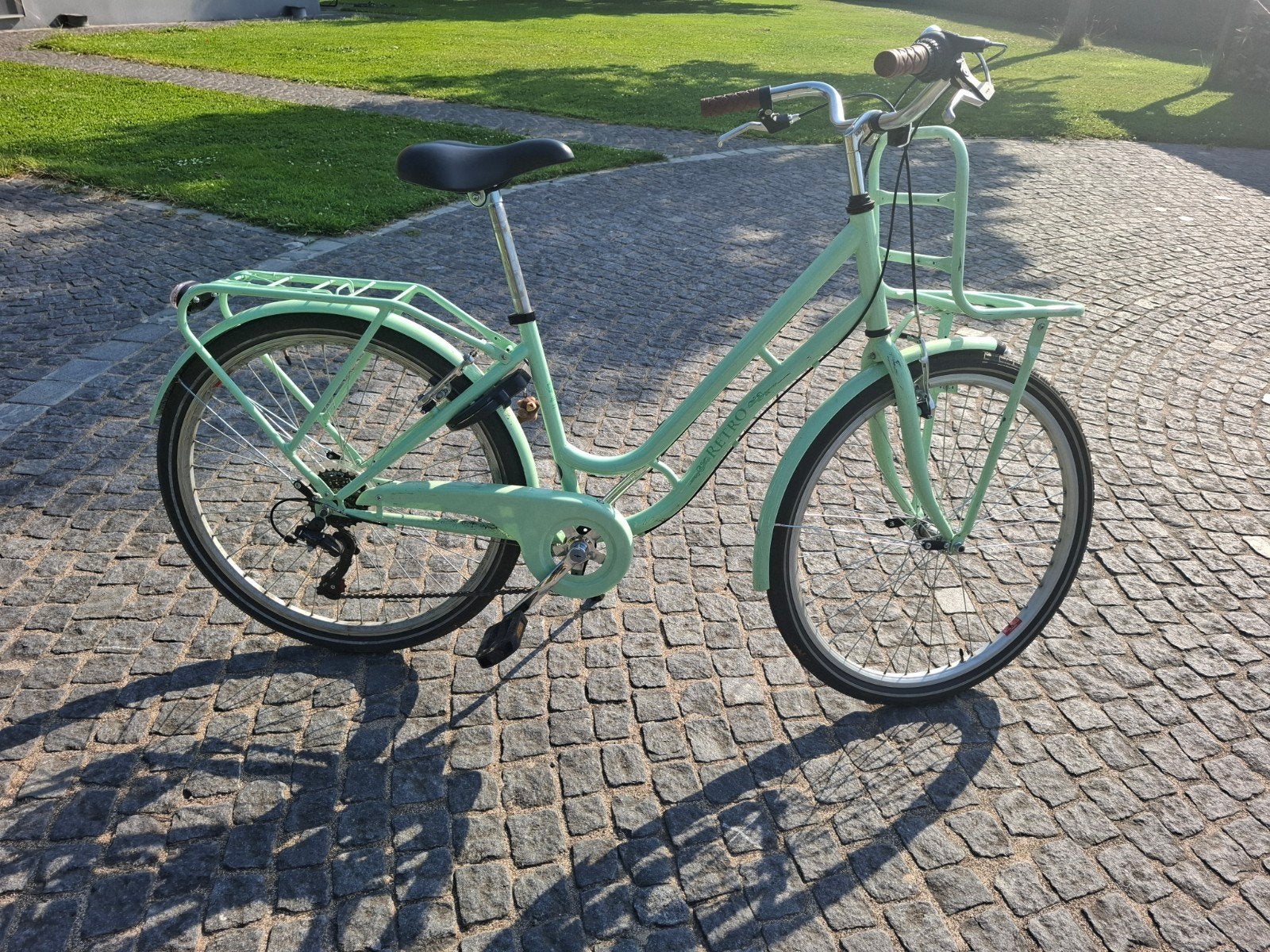 Kinderfiets stadsfiets retro 20inch, Ophalen, Velgrem, Versnellingen, Retro