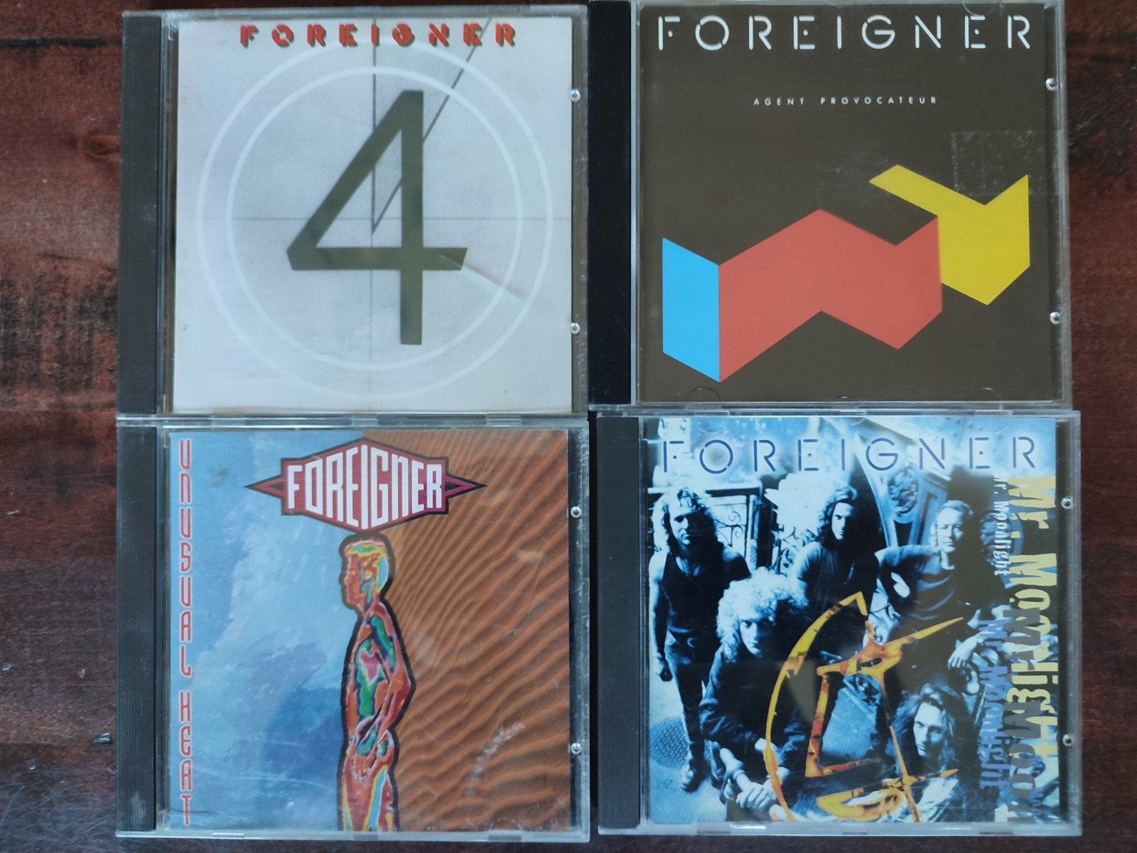 4xCD: FOREIGNER - 4/AGENT PROVOCATEUR/ UNUSUAL/ MR.MOONLIGHT, Ophalen of Verzenden, Zo goed als nieuw